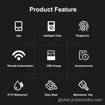 Fingerprint U Lock Anti-shear fingerprint bike lock u lock smart lock Supplier